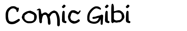 Comic Gibi font preview